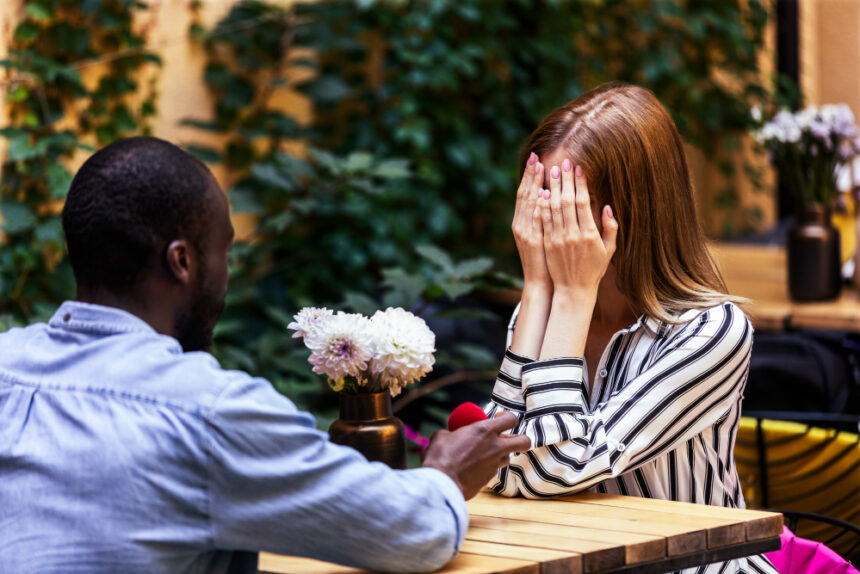 Here's why it's not good to propose to your wife: